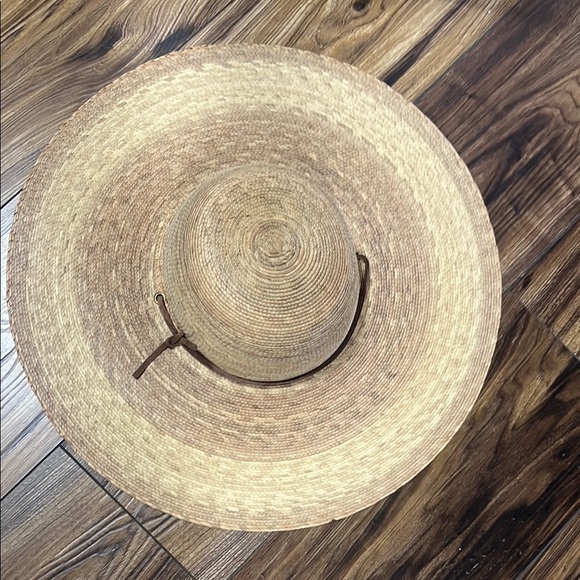 Elegant Tan Woven Sun Hat